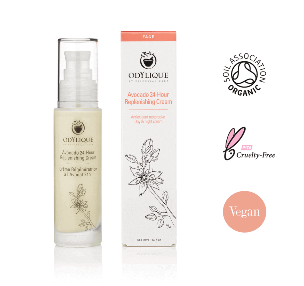 24小時修護酪梨乳 Avocado 24-Hour|英國有機Odylique