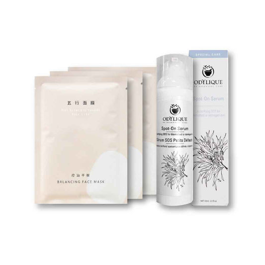 金盞花SOS調理精華+金面膜(控油平衡)x3片